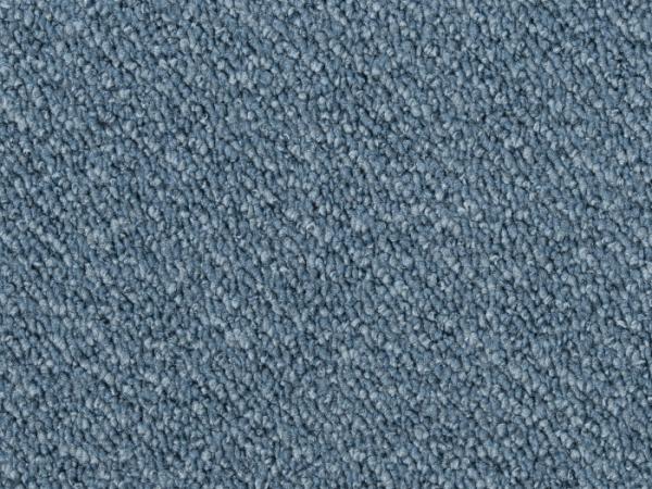 Rechteckige Draufsicht vom Vorwerk Telma Teppichboden in blau – moderner Teppichboden für klare Raumgestaltung